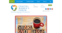 Desktop Screenshot of coastalwomensforum.com